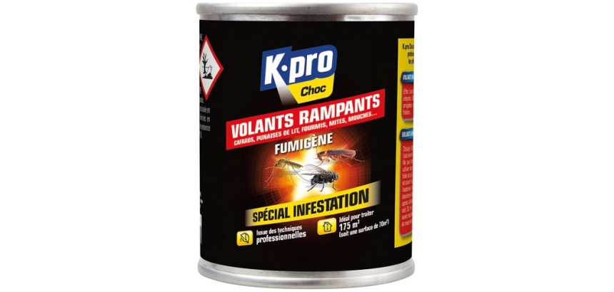 Fumigène spécial infestation tous insectes - volants et rampants - 70 m²