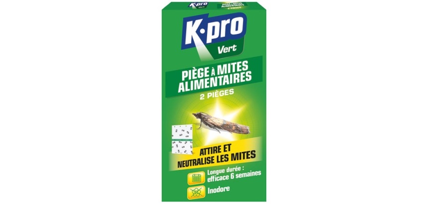 Piège mites alimentaires - attire et neutralise - efficace 6 semaines - lot