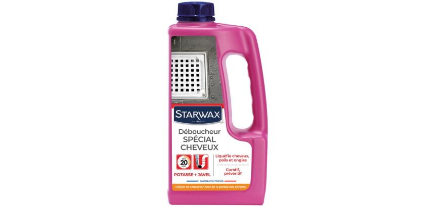 Déboucheur canalisations Spécial Cheveux Starwax - Bidon de 900 ml