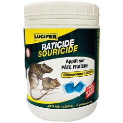Appât pâte fraiche - rats et souris - 150 g - 15 sachets de 10 g
