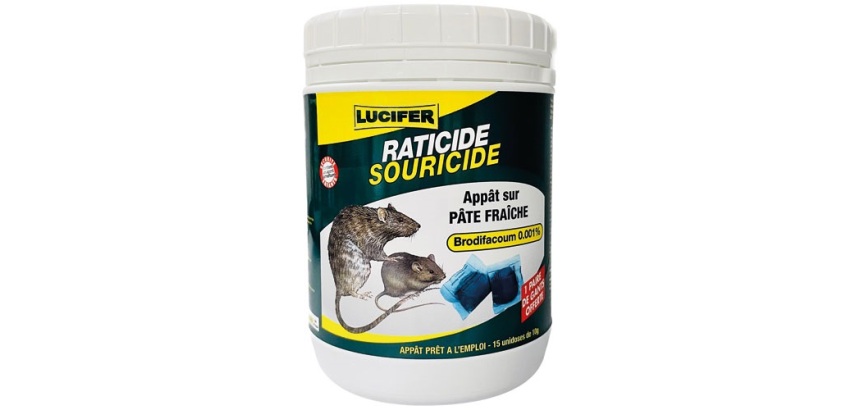 Appât pâte fraiche - rats et souris - 150 g - 15 sachets de 10 g