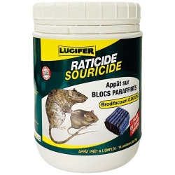 Appât bloc - rats et souris - 280 g - 14 blocs de 20 g