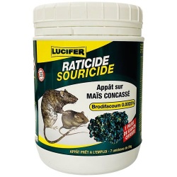 Appât sur maïs concassé - rats et souris - 140 g - 7 sachets de 20 g