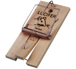 Tapette à rats - piège à rats - socle en bois