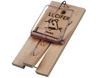 Tapette à rats - piège à rats - socle en bois