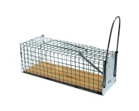 Nasse à rats - 1 entrée - socle en bois - 27 x 9 x 9 cm