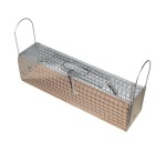 Nasse à rats - 2 entrées - socle en bois - 36 x 9 x 9 cm