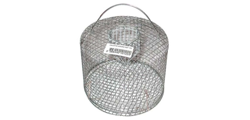 Nasse à souris - multiprise forme calotte - D : 12,5 cm x H : 10 cm