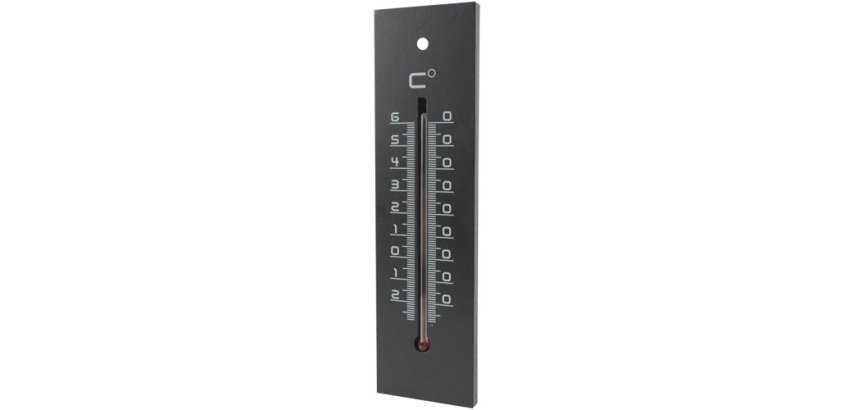 Thermomètre à dilatation - en médium contemporain - (-)20 + 60°C - noir
