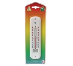 Thermomètre - intérieur/extérieur - plastique blanc - (-)20 + 60°C