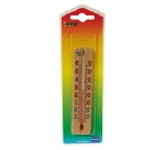 Thermomètre - intérieur/extérieur - bois clair - (-)10 + 60°C