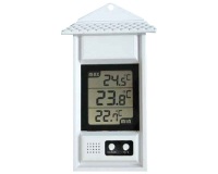 Thermomètre mini-maxi - électronique - intérieur/extérieur - IPX 3 - (-)20
