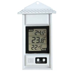 Thermomètre mini-maxi - électronique - intérieur/extérieur - IPX 3 - (-)20