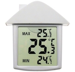 Thermomètre mini-maxi - électronique fenêtre - IPX 3 - à ventouse - (-)20 +