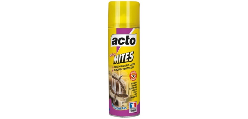 Insecticide anti-mite - Spécial mites textiles - aérosol - 300 mL