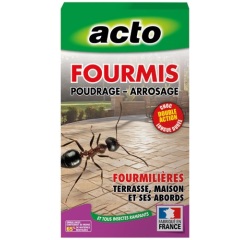 Insecticide - double action - Spécial fourmis - poudrage - arrosage - 400 g