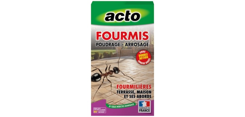 Insecticide - double action - Spécial fourmis - poudrage - arrosage - 400 g