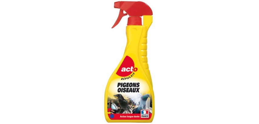 Répulsif - liquide - pigeons et oiseaux - pulvérisateur - 750 mL
