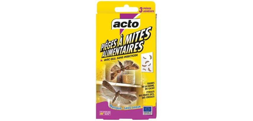 Piège à mites alimentaires - à glu - lot de 3