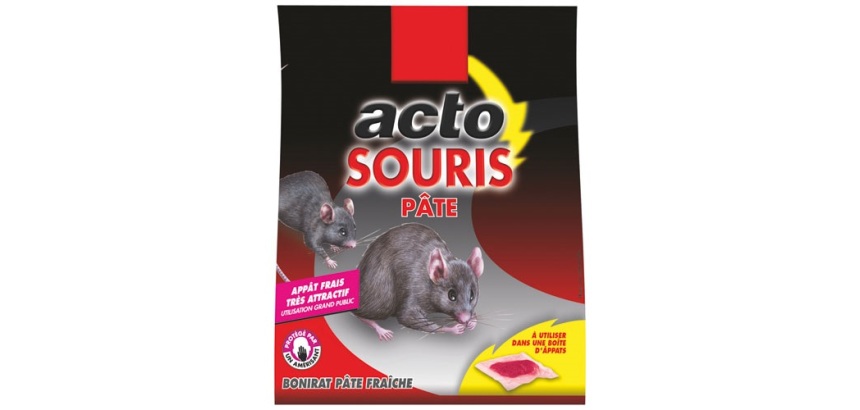 Appât pâte - souris - 50 g - 5 sachets de 10 g