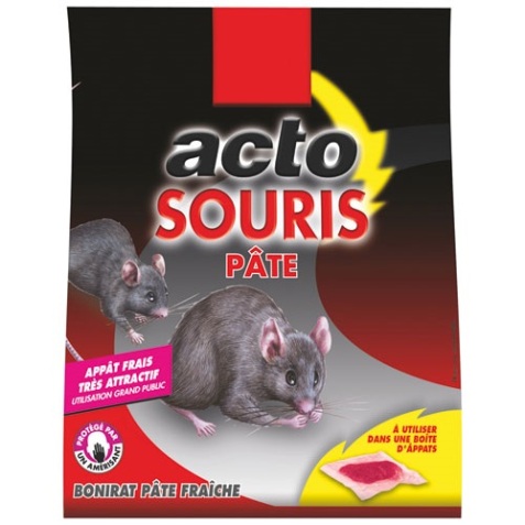 Appât pâte - souris - 50 g - 5 sachets de 10 g