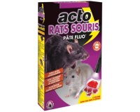 Appât pâte - fluo -  rats et souris - 150 g - 10 sachets de 15 g
