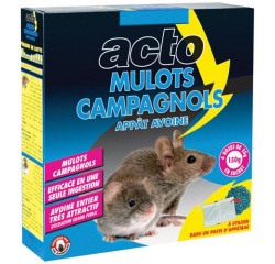 Appât céréales - mulots- campagnols - 150 g - 6 sachets de 25 g