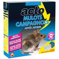 Appât céréales - mulots- campagnols - 150 g - 6 sachets de 25 g
