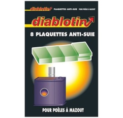 Plaquette anti-suie - foyers et tuyaux de poêles à mazout - boîte de 8