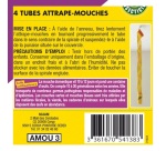 Attrape mouches - bande spirale engluée - lot de 4
