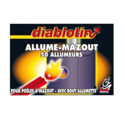 Allume mazout - bout allumette - boite de 50