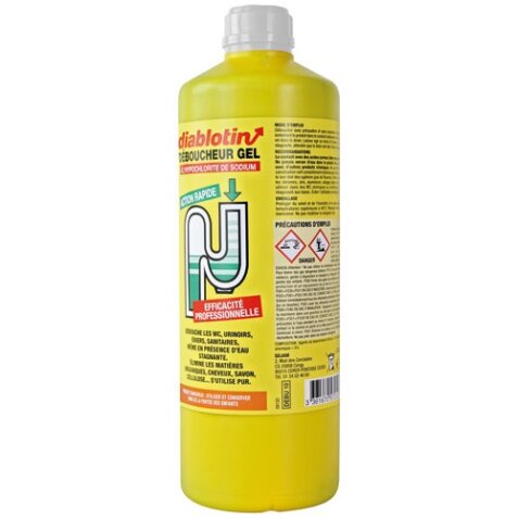 Déboucheur gel Diablotin - Bidon de 1 Litre