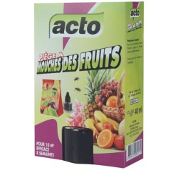 Piège à mouches - des fruits - piège à glu et diffuseur 40 mL - 10 m² - eff