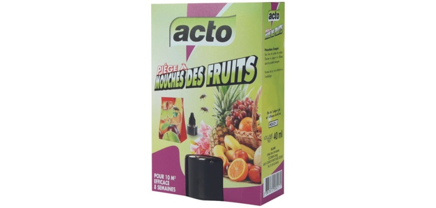 Piège à mouches - des fruits - piège à glu et diffuseur 40 mL - 10 m² - eff