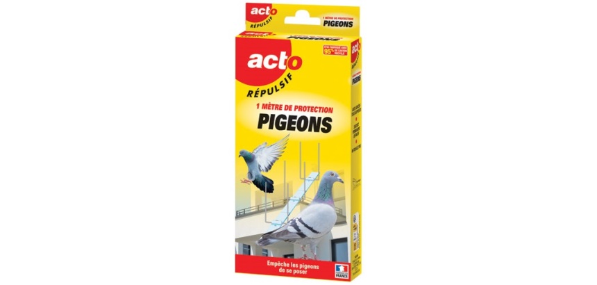Rétro répulsif - pigeons et oiseaux - picots -  6 barrettes de 18 cm - soit
