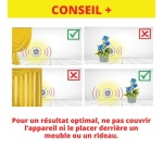 Retro répulsif à ultrasons - souris et insectes rampants - 45m² - 1 émetteu