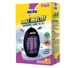 Lampe LED UV - Grill’Insectes - piège attractif et permanent - 30 m² - noir