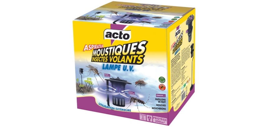 Aspirateur moustiques - insectes volants - lampe U.V