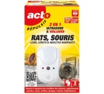 Répulsif 2 en  1 -  ultrasons et veilleuse -  rats souris insectes rampants