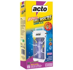 Grill insectes à aspirateur et lampe UV 50 m²