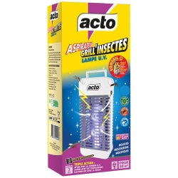 Grill insectes à aspirateur et lampe UV 50 m²