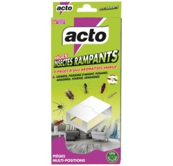 Piège à glu aromatisé vanille insectes rampants étui de 9