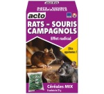 Appât céréales mix - rats, souris et campagnols - 150 g - 6 sachets de 25 g