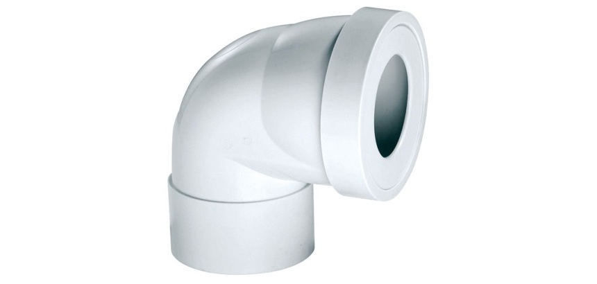 Pipe courte coudée - femelle - à coller - blanc