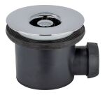 Bonde de douche à tourbillon - D90 mm - grille ABS - horizontale