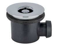 Bonde de douche à tourbillon - D90 mm - grille ABS - horizontale