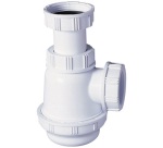 Siphon de lavabo - culot court - D32 mm - blanc