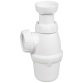 Siphon de lavabo - réglable - D32 mm - blanc