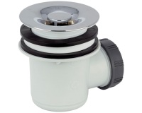 Bonde de douche à tourbillon - D60 mm - grille ABS