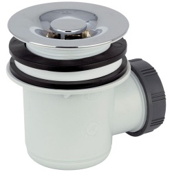 Bonde de douche à tourbillon - D60 mm - grille ABS